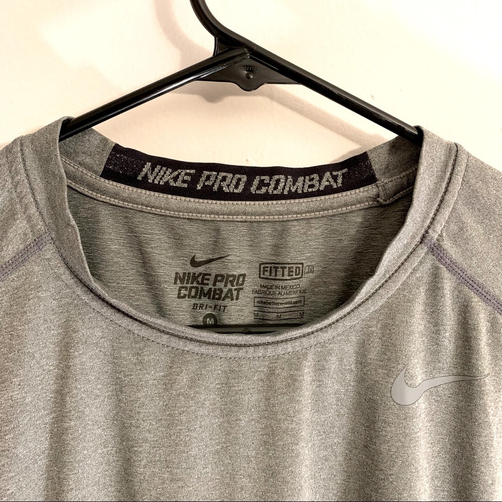 Nike Pro Combat Dri-Fit Fitted Gray Muscle Tank Men’s Medium